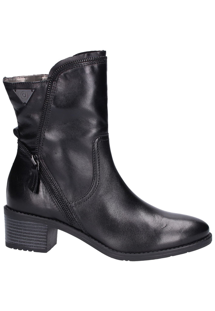 Bugatti Stiefelette Leder Schwarz - surf4shoes