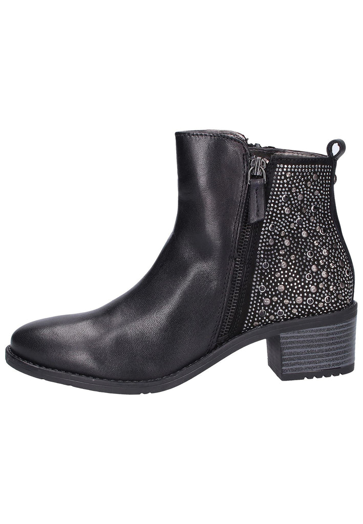 Bugatti Stiefelette Leder Schwarz - surf4shoes