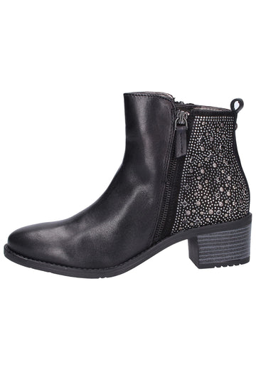 Bugatti Stiefelette Leder Schwarz - surf4shoes
