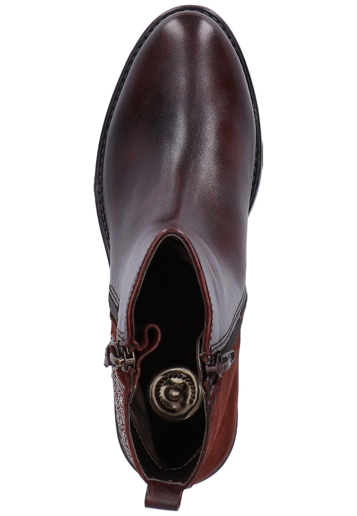 Bugatti Stiefelette Leder Braun - surf4shoes