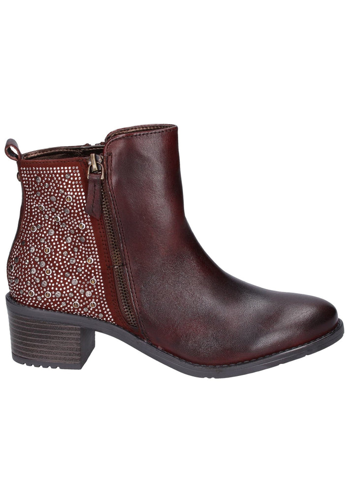 Bugatti Stiefelette Leder Braun - surf4shoes