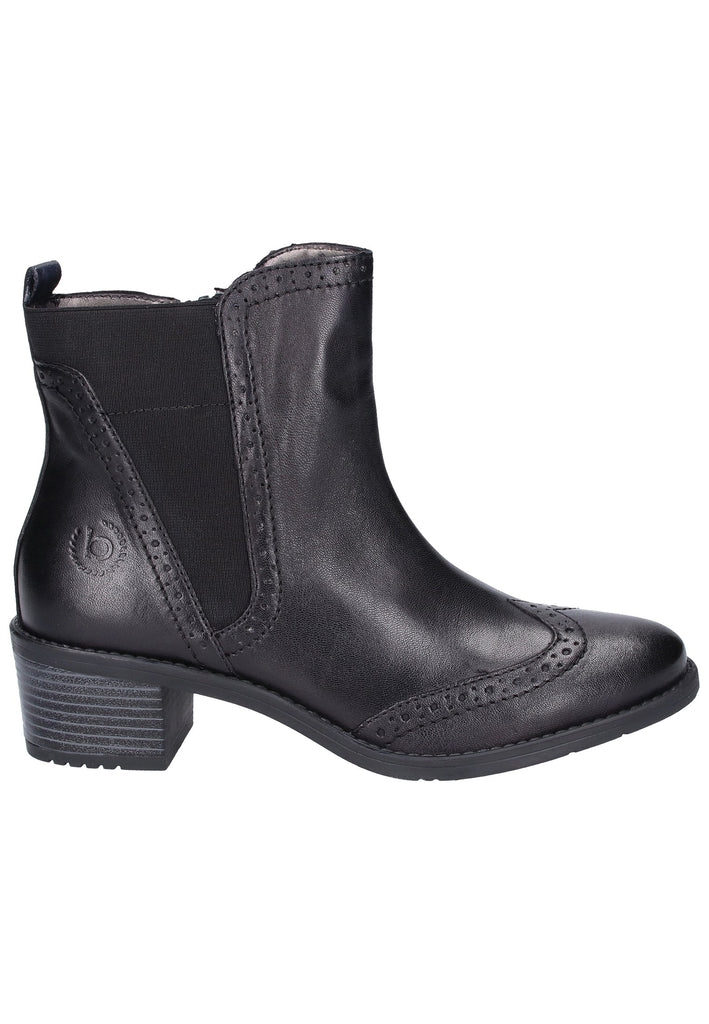Bugatti Stiefelette Leder Schwarz - surf4shoes