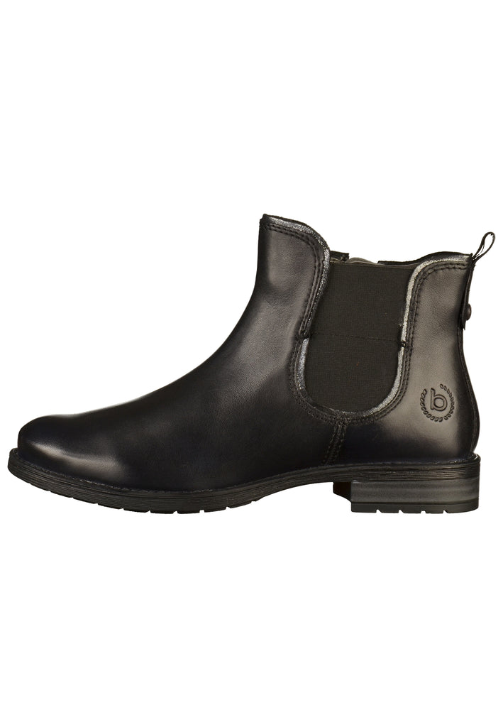 Bugatti Stiefelette Leder Schwarz - surf4shoes
