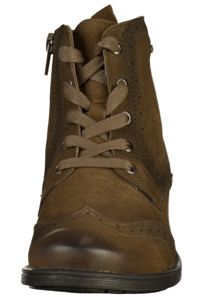 Bugatti Stiefelette Leder Oliv - surf4shoes