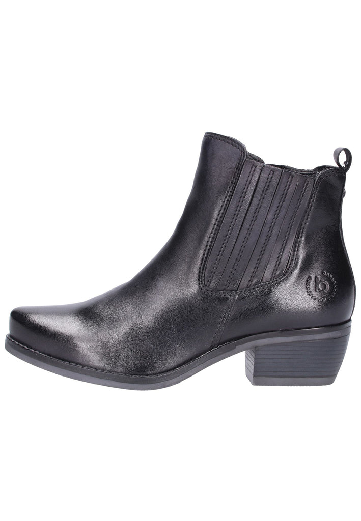 Bugatti Stiefelette Leder Schwarz - surf4shoes