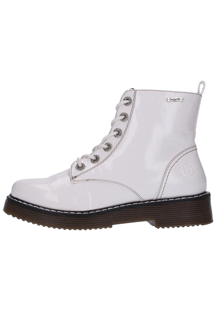Bugatti Stiefelette Lederimitat Weiß - surf4shoes