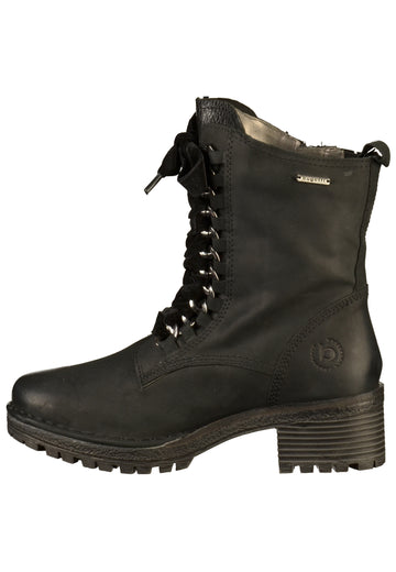 Bugatti Stiefelette Leder Schwarz - surf4shoes
