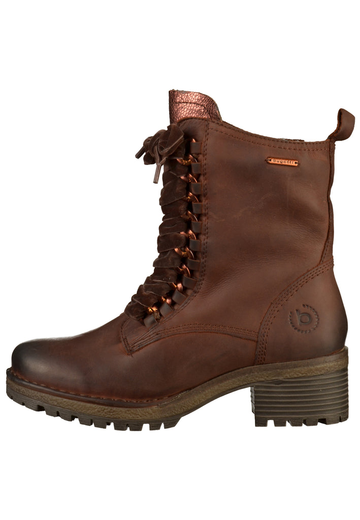 Bugatti Stiefelette Leder Dunkelbraun - surf4shoes