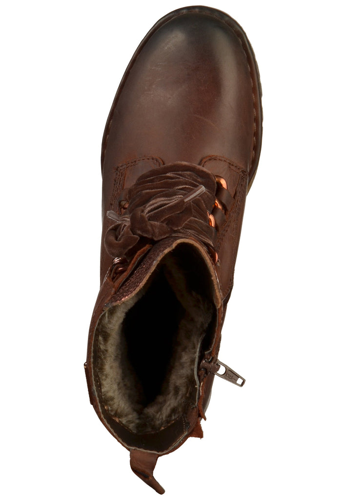 Bugatti Stiefelette Leder Dunkelbraun - surf4shoes