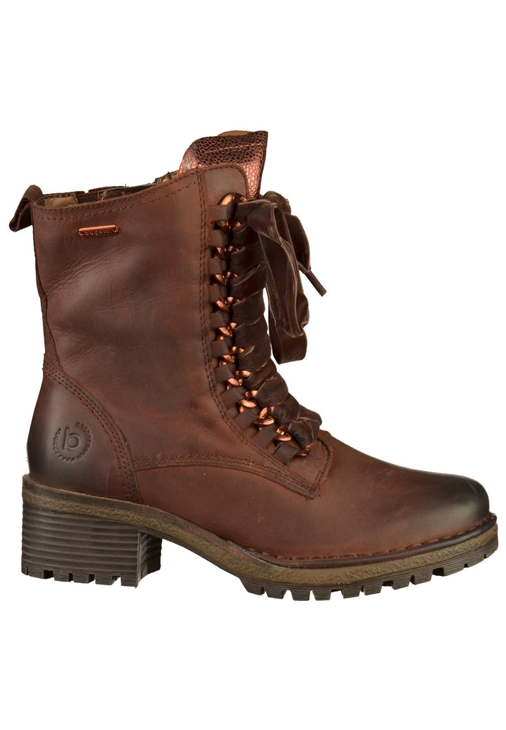 Bugatti Stiefelette Leder Dunkelbraun - surf4shoes