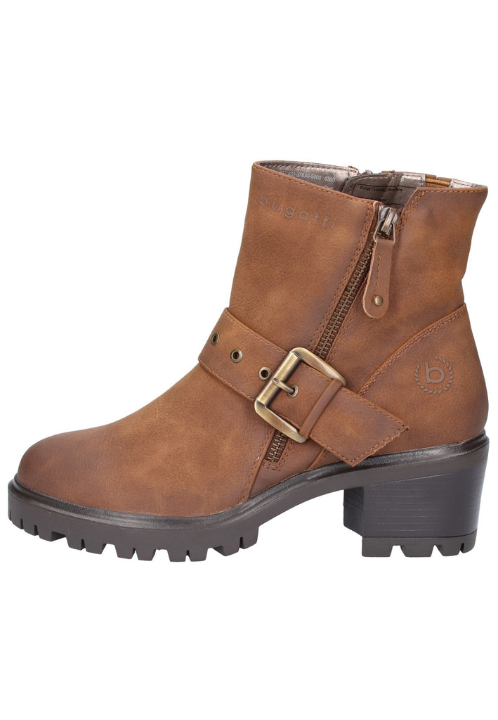Bugatti Stiefelette Lederimitat Cognac - surf4shoes