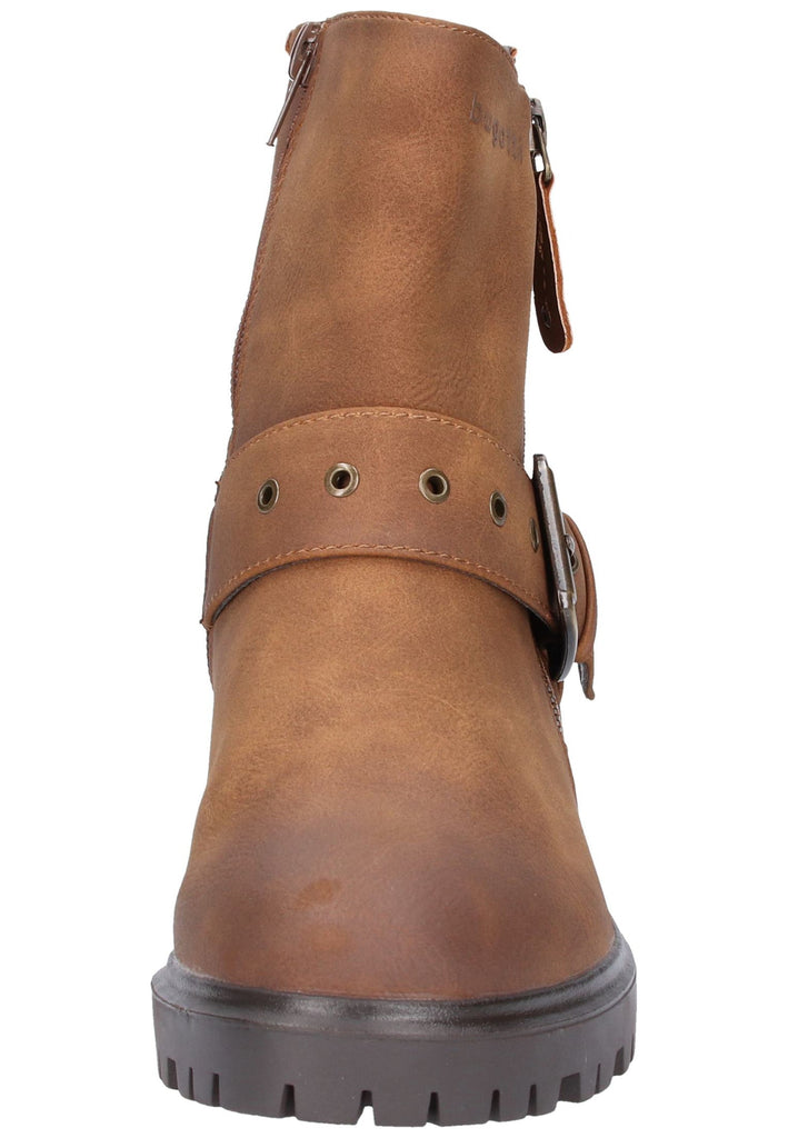 Bugatti Stiefelette Lederimitat Cognac - surf4shoes