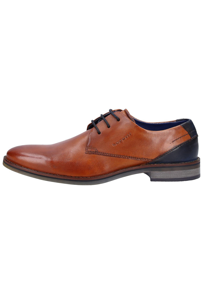 Bugatti Businessschuhe Glattleder Cognac - surf4shoes