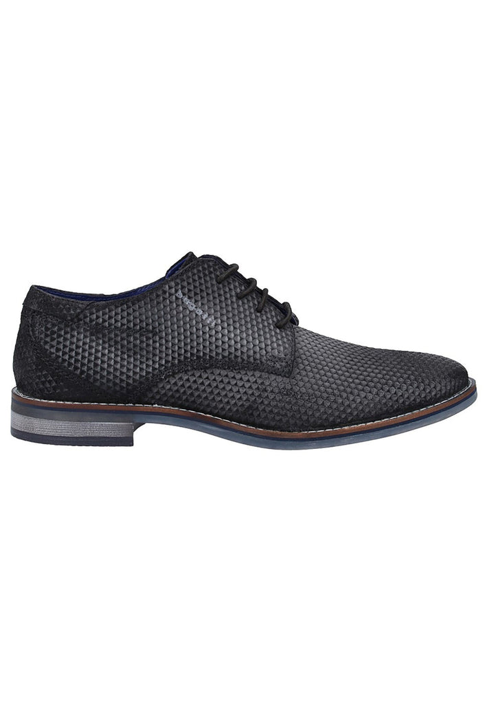 Bugatti Businessschuhe Veloursleder Schwarz - surf4shoes