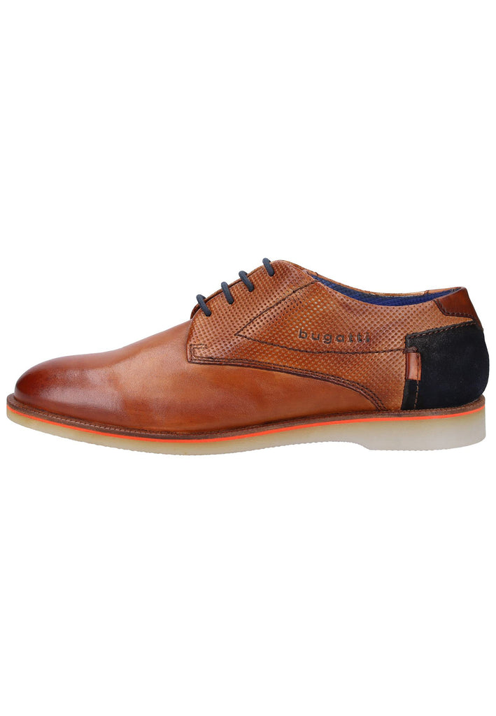 Bugatti Businessschuhe Glattleder Cognac - surf4shoes