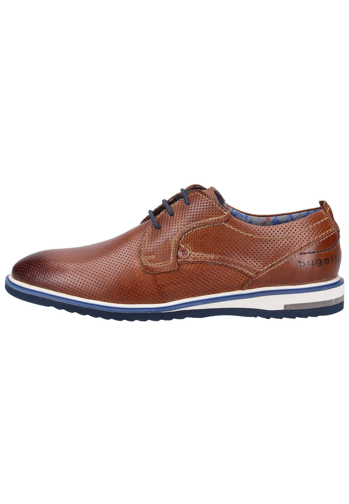 Bugatti Halbschuhe Glattleder Braun - surf4shoes