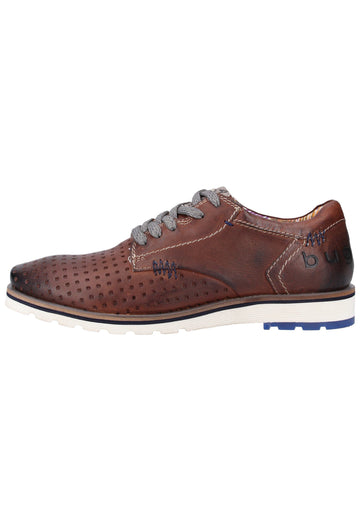 Bugatti Halbschuhe Glattleder Dunkelbraun - surf4shoes