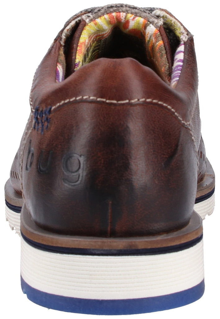 Bugatti Halbschuhe Glattleder Dunkelbraun - surf4shoes