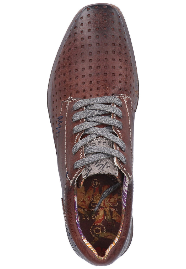 Bugatti Halbschuhe Glattleder Dunkelbraun - surf4shoes