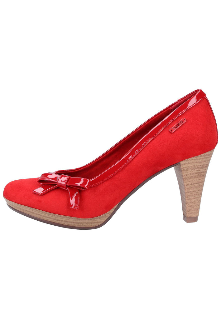 Bugatti Pumps Lederimitat/Textil Rot - surf4shoes