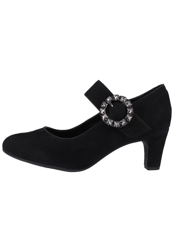 Bugatti Pumps Veloursleder Schwarz - surf4shoes