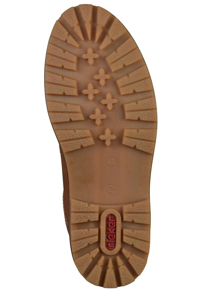 Rieker Halbschuhe Lederimitat Braun - surf4shoes