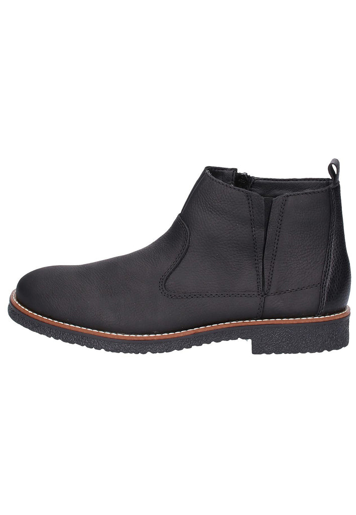 Rieker Stiefelette Leder Schwarz - surf4shoes