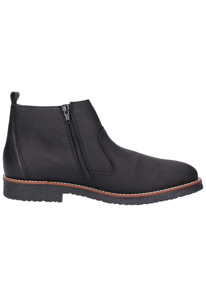 Rieker Stiefelette Leder Schwarz - surf4shoes