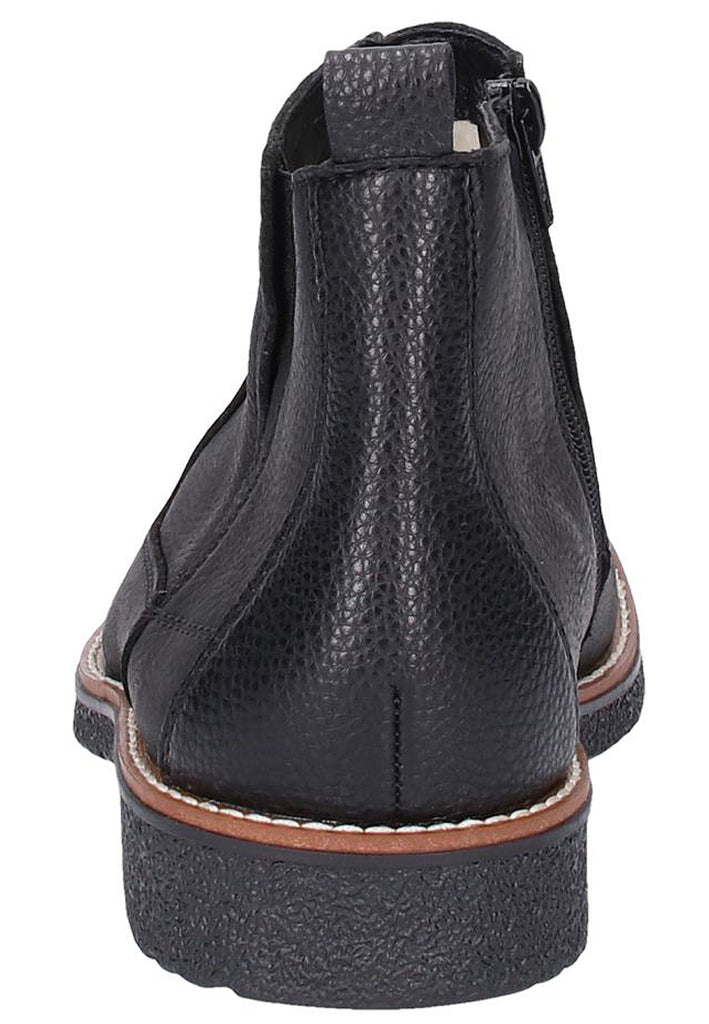 Rieker Stiefelette Leder Schwarz - surf4shoes