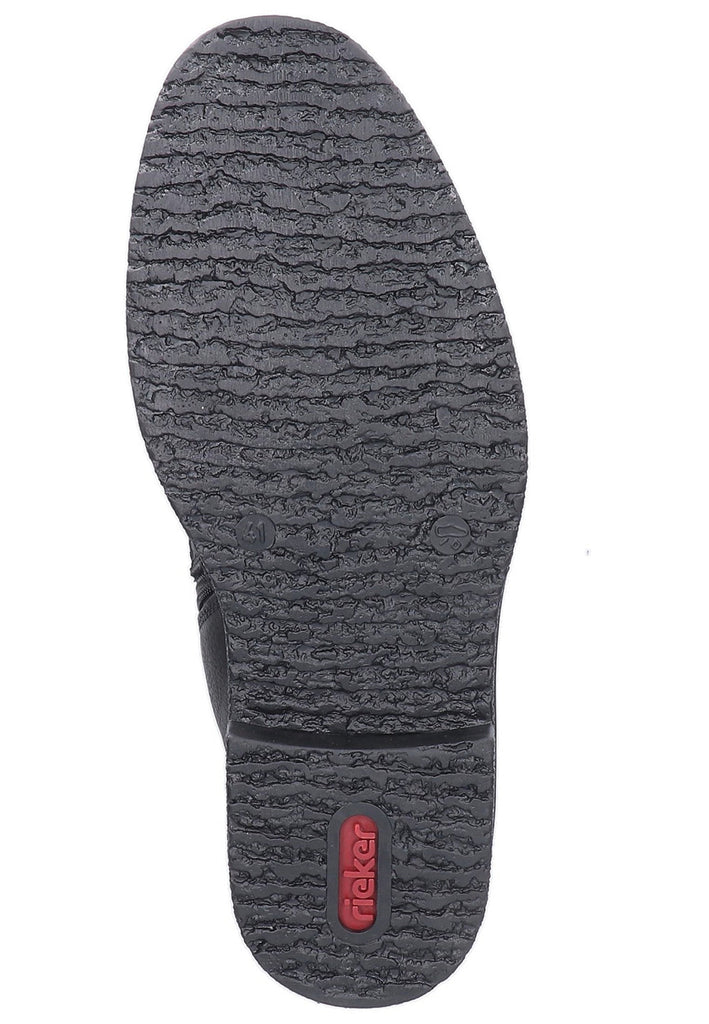Rieker Stiefelette Leder Schwarz - surf4shoes