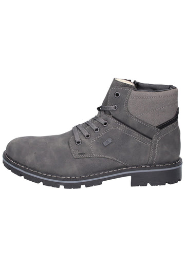 Rieker Stiefelette Lederimitat Grau - surf4shoes