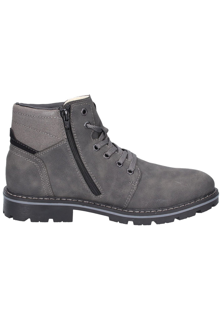 Rieker Stiefelette Lederimitat Grau - surf4shoes