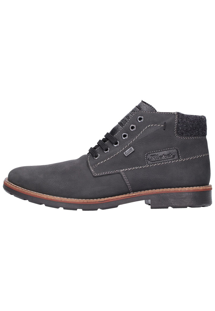Rieker Stiefelette Leder Grau Warmfutter - surf4shoes