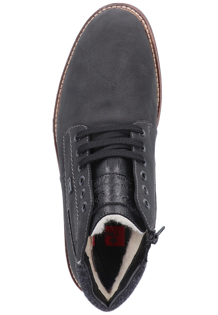 Rieker Stiefelette Leder Grau Warmfutter - surf4shoes
