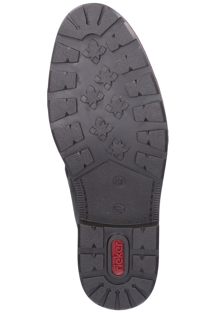 Rieker Stiefelette Leder Grau Warmfutter - surf4shoes