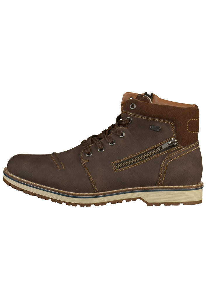 Rieker Stiefelette Lederimitat Braun - surf4shoes