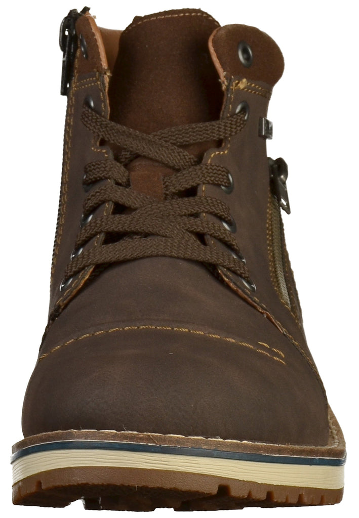 Rieker Stiefelette Lederimitat Braun - surf4shoes