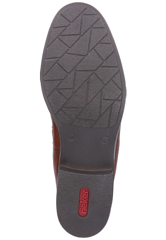 Rieker Slipper Leder Braun - surf4shoes