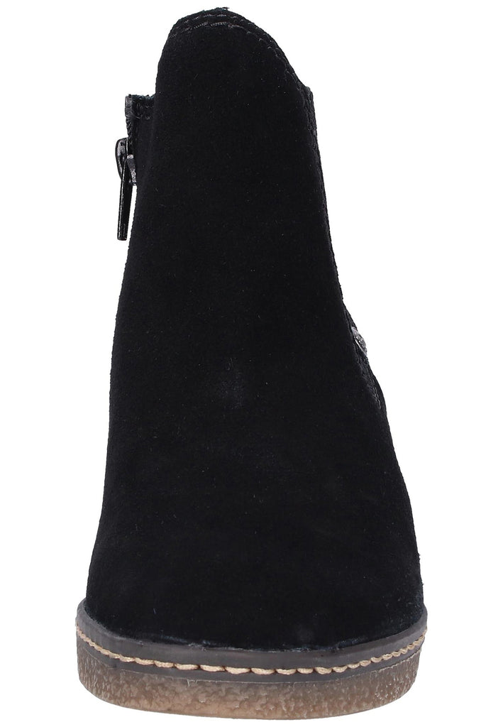 Rieker Stiefelette Leder Schwarz - surf4shoes