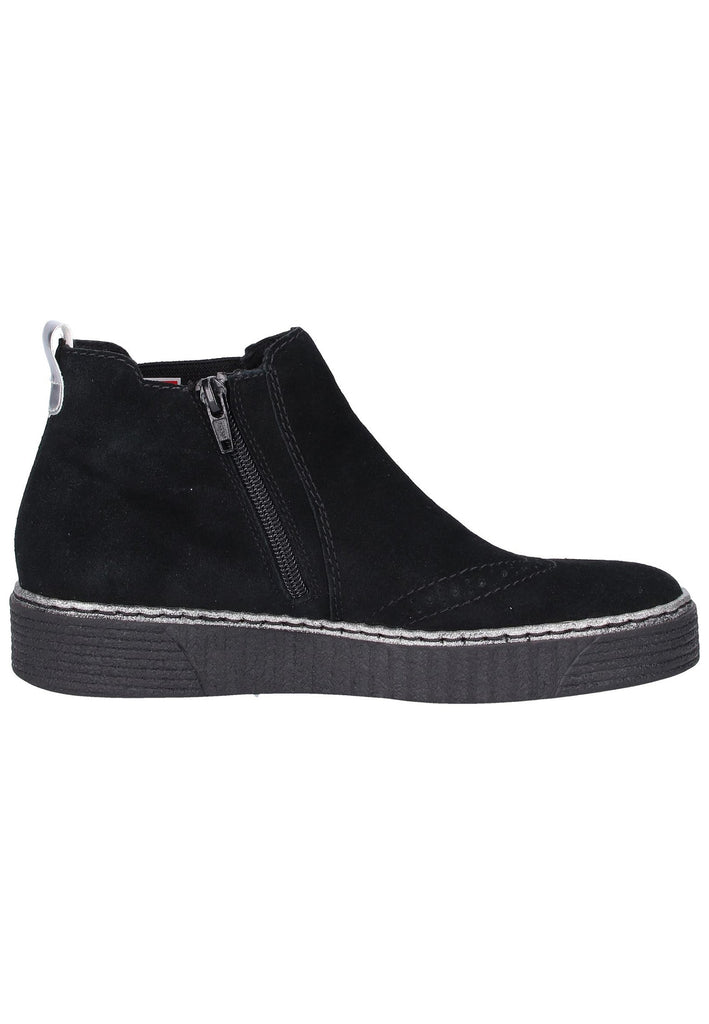 Rieker Stiefelette Leder Schwarz - surf4shoes