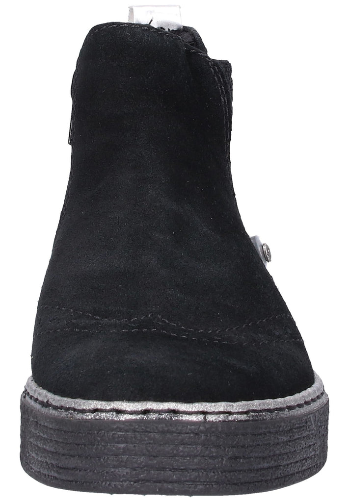 Rieker Stiefelette Leder Schwarz - surf4shoes