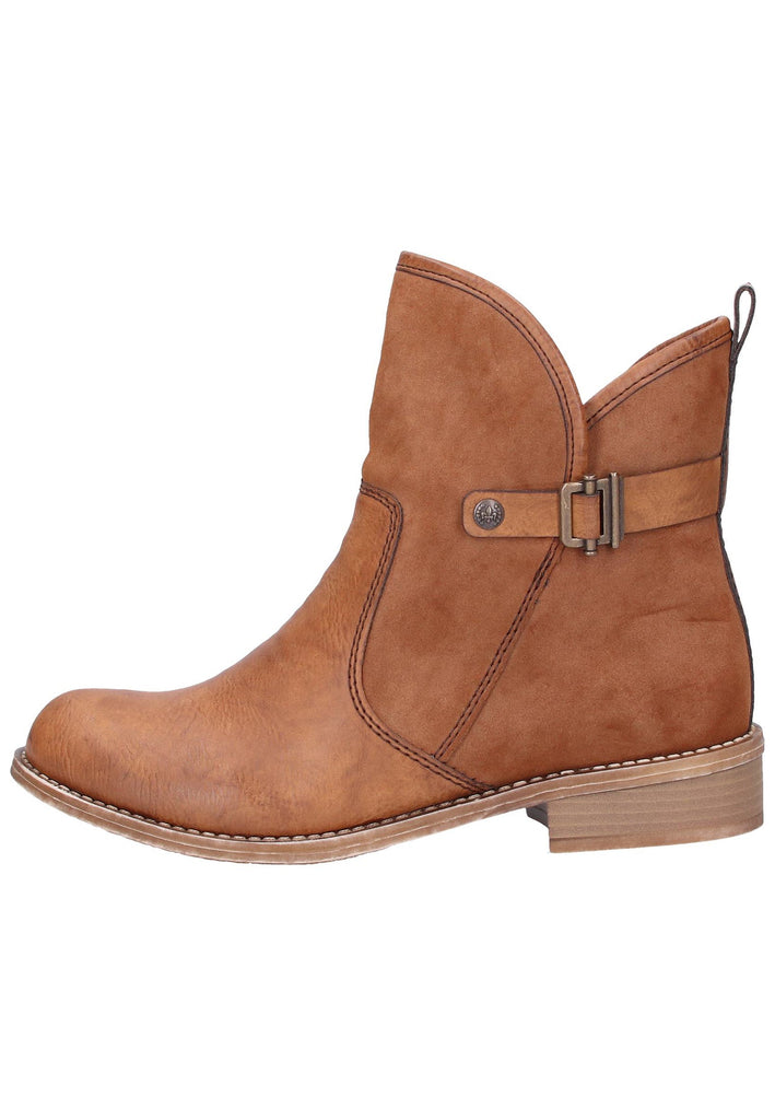 Rieker Stiefelette Lederimitat Braun - surf4shoes