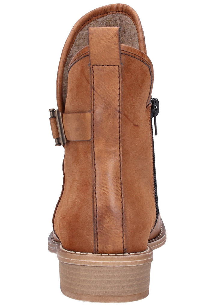 Rieker Stiefelette Lederimitat Braun - surf4shoes