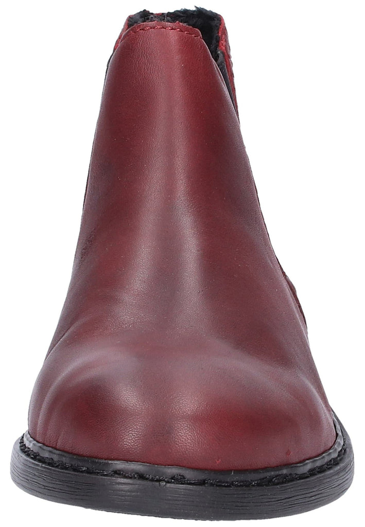 Rieker Stiefelette Leder Rot - surf4shoes
