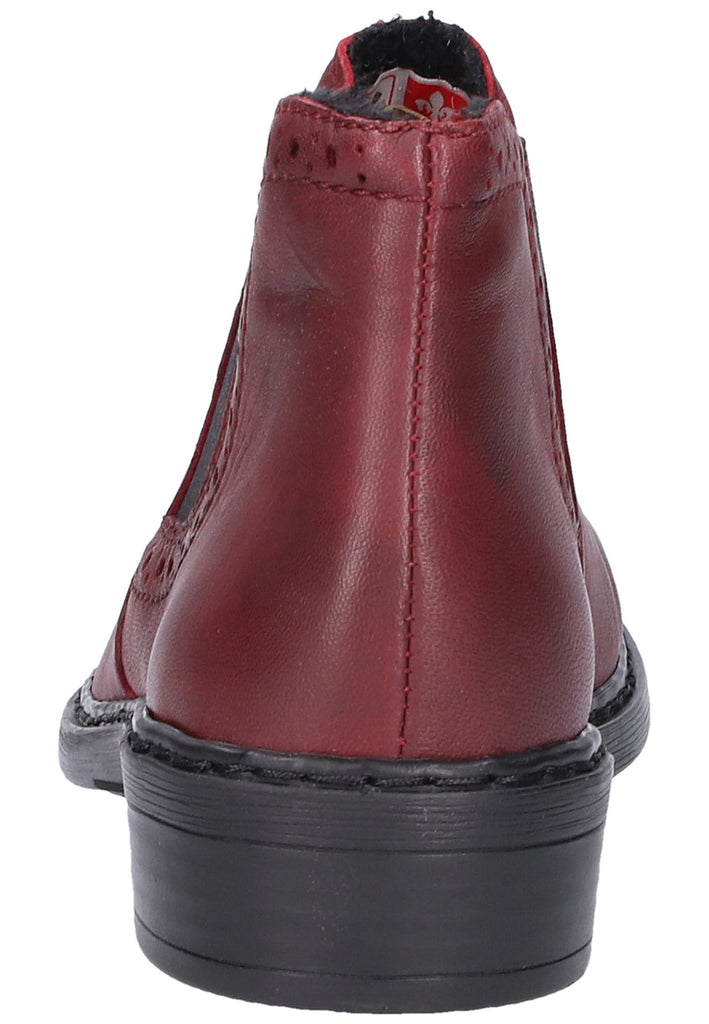 Rieker Stiefelette Leder Rot - surf4shoes