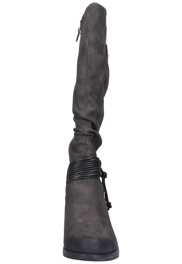 Rieker Stiefel Lederimitat Dunkelgrau - surf4shoes