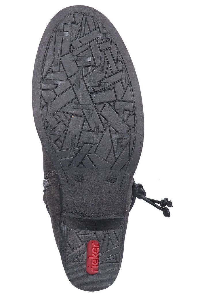 Rieker Stiefel Lederimitat Dunkelgrau - surf4shoes