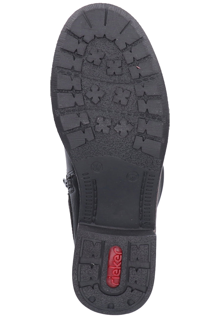 Rieker Stiefel Lederimitat Schwarz - surf4shoes