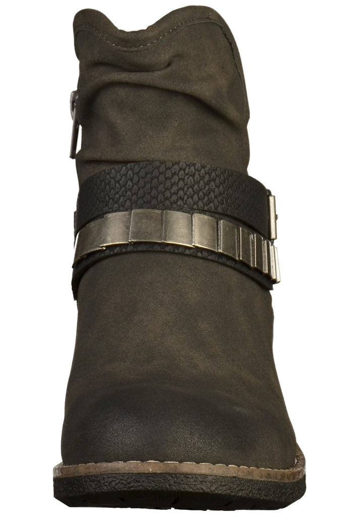 Rieker Stiefelette Lederimitat Grau - surf4shoes