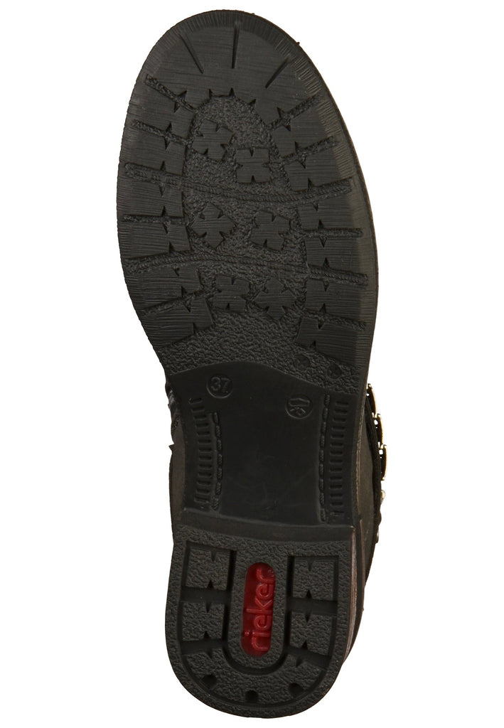 Rieker Stiefelette Lederimitat Grau - surf4shoes